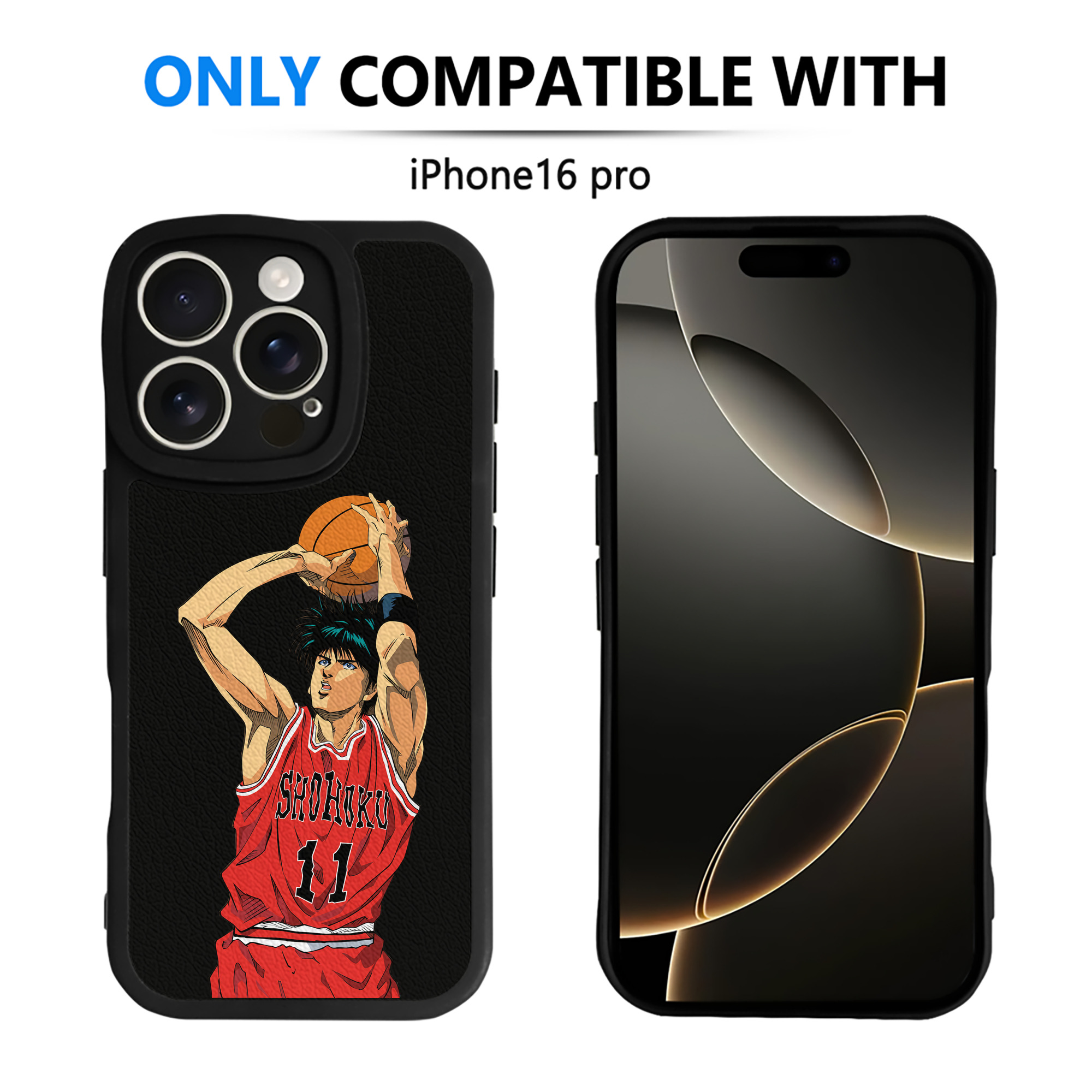 （画像用） SLAM DUNK／スラムダンク 【iPhone 16シリーズ対応】シリコンスマホケース（レザー調） 材質：シリコン